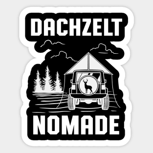 Dachzelt Nomade Camper Camping Zelten Outdoor Sticker